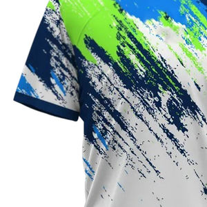 เสื้อยืดลำลองผู้ชายไซส์ใหญ่ ผ้าเจอร์ซีย์ ระบายอากาศได้ดี กันยับ พิมพ์ลายดิจิตอล ไม่เป็นขุย คอกลม แขนสั้น ผ้าฝ้าย/ใยไผ่ - Product Image 5