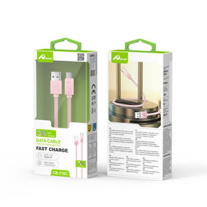 6A Carga rápida 3A 1M USB a Tipo-C Cable CB-316C ROSA Carga súper rápida Micro-USB para teléfono móvil Android 0,3 M a 3M Longitudes - Product Image 1