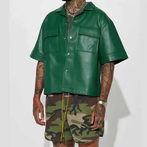 Camisas de Cuero de Diseño Nuevo, Ligeras y de Alta Calidad, Camisas de Cuero Hechas a Mano a Precio Económico al por Mayor para Hombre - Product Image 1