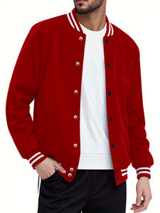 Chaquetas Varsity de Invierno de Algodón, Estilo Deportivo y Moderno, Unisex, Personalizadas al por Mayor, con Cuello Alto y Proceso de Teñido - Product Image 3