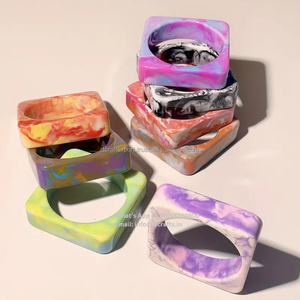 Luxury Fashion Resin <b>Bangle</b> <b>Bracelets</b> for Women Girls Handmade in India with Classic Moissanite Stone for Parties Weddings Gifts - Product Image 6