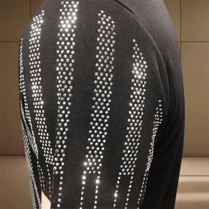 เสื้อยืดผ้าฝ้ายพิมพ์ลายพลอยเทียมสำหรับผู้ชายเสื้อยืดฮิปฮอปบลิงสำหรับสตรีทแวร์และแฟชั่นฤดูร้อน - Product Image 6