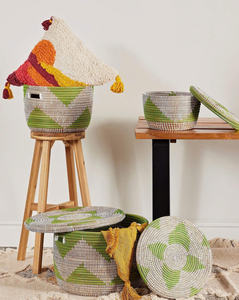 Wholesale Eco-Friendly Handmade Seagrass round Woven Storage <b>Baskets</b> for Kitchen or Laundry Use - Product Image 2