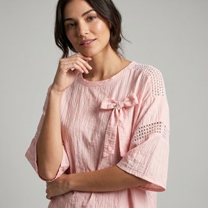 Camiseta Grande de Manga 3/4 con Tejido de Hilo Plateado, 100% Viscosa, Talla Única (Tallas 36–44) - Product Image 3