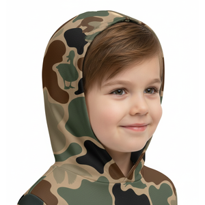 Youth Outdoor Printed Performance UPF 50 Sun Protection 100% Polyester Quick Dry Breathable Fishing <b>Hoodie</b> Long Sleeve Solid - Product Image 3