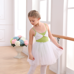 2024 gran oferta, <span class=keywords><strong>Ropa</strong></span> <span class=keywords><strong>de</strong></span> baile <span class=keywords><strong>de</strong></span> buena calidad, vestido <span class=keywords><strong>de</strong></span> Ballet clásico rosa y verde para niños y niñas - Product Image 4