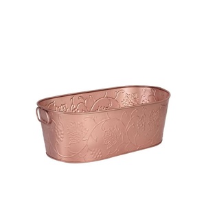 ถังน้ำแข็งทองแดงแบบโบราณที่เก็บความเย็นโลหะทำด้วยมือสำหรับปาร์ตี้ในบาร์ - Product Image 3