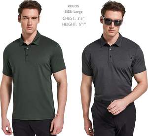 T-shirt polo en coton pour homme, manches courtes, coupe ajustée avec boutons, haute qualité, modèle Tactus Industries TI-09 - Product Image 2