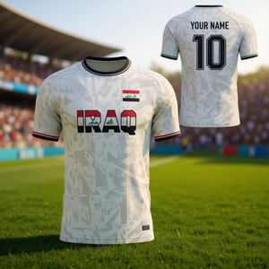 Set Maglia da Calcio Personalizzata con Nome e Numero Iraq per Coppa del Mondo 2026 Accessori per Tifosi - Product Image 3