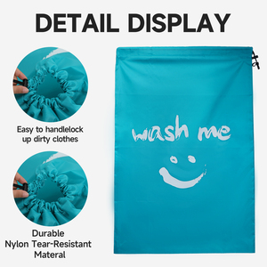 Bolsa de Lavandería Amarilla con Estampado de Cara Sonriente, Bolsa de Almacenamiento de Poliéster Resistente <span class=keywords><strong>para</strong></span> <span class=keywords><strong>Ropa</strong></span> <span class=keywords><strong>Sucia</strong></span>, Organización del Hogar, Venta al Por Mayor - Product Image 5