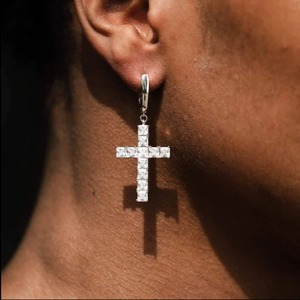 Hot Selling Trending Designer Charm <b>Earrings</b> in 14KT Solid Gold with Asscher Cut Diamond IGI Certified for Party & Gift - Product Image 1