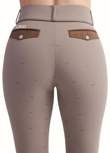 Pantalones de entrenamiento de carreras antideslizantes con pantalones ecuestres elásticos cómodos para mujer para niñas y damas - Product Image 3