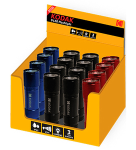 ไฟฉายอลูมิเนียมขนาดกะทัดรัด 9LED จำนวน 16 ดวง 2W IP63 (โคดัก 30413894) - Product Image 3