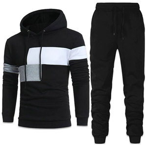Streetwear Boxy Cropped <b>Zip</b> <b>up</b> Hoodies and Sweatpants Set Manufacturer Oversized Blank Sport Men Tracksuit - Product Image 3