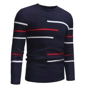 Pull en maille à manches longues de haute qualité, vente d'usine, impression, broderie, col rond personnalisé, vêtements pour hommes, tricot, pulls d'hiver - Product Image 6