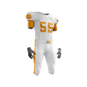 Maillot de football américain pour adultes de qualité supérieure Logo personnalisé Sublimation imprimé motif 3D Durable à manches courtes respirant haut - Product Image 2