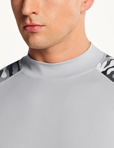 Venta caliente Rush Guard Hombres Tamaño personalizado Compresión cómoda Fitness Rash Guard Manga larga Hombres BJJ MMA Compresión Rash Guard - Product Image 5