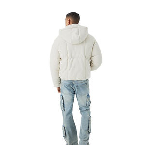 Chaqueta de Plumón para Hombre, Diseño Nuevo, Personalizada, al por Mayor, Lisa, con Cierre Completo, Cuello Alto, Ajustada, de Alta Calidad, Estilo Urbano, con Logotipo Frontal - Product Image 5