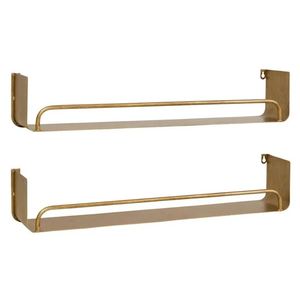 Étagère murale créative en deux pièces, étagère de rangement murale pour la maison, hôtels, salon, cuisine, décoration fabriquée en Inde - Product Image 1