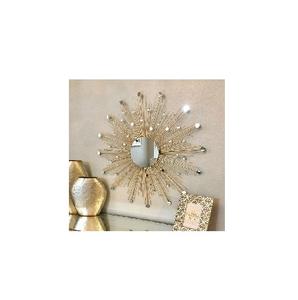 Miroir mural décoratif fait main plaqué de style classique cadre en métal miroir mural fabriqué à la main fabricant en gros - Product Image 4