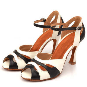 Zapatos de Baile Latino/Salsa/Tango/Salón para Mujer, Suela Blanda, Tacón Alto, Forro de Algodón - Product Image 1