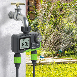 <span class=keywords><strong>Minuterie</strong></span> d'arrosage de tuyau 2 zones <span class=keywords><strong>Minuterie</strong></span> d'arrosage de jardin numérique pour l'irrigation automatique du jardin - Product Image 3