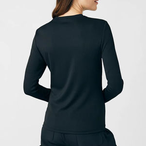 Uniforme de tirage numérique doux extensible pour femmes sous le gommage médical col haut Logo impression de gommage sous les chemises infirmières sous-vêtements - Product Image 2