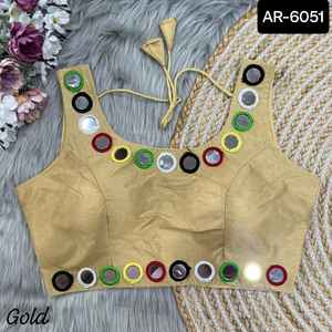 Dernières femmes portent fantaisie miroir travail lourd Fantom soie travail Blouse pour mariage porter sari et lourd Lehenga Choli femmes porter robe - Product Image 5