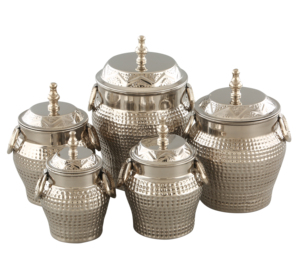 High Quality 5-Piece Set of Stainless Steel Canister <b>Storage</b> Containers Trending Drawer Styles for Home Kitchen <b>Spice</b> <b>Storage</b> - Product Image 1