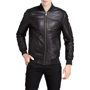 Chaqueta de invierno Vintage para hombre de High Street en cuello alto de cuero PU pesado con estilo Hip Hop Casual Nylon Shell Plus Size - Product Image 3