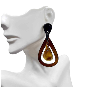 Pendientes de cuerno de diseño Popular para niñas y mujeres Pendientes de gancho de cuerno de forma única de la mejor calidad Joyería para damas a la venta - Product Image 5