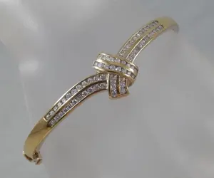 สร้อยข้อมือเพชรโมอิส925สำหรับผู้หญิงกำไลเงิน - Product Image 1