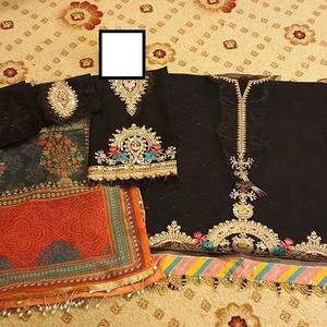 2023 Collection de mariage de créateur exclusif Robe de soirée Salwar Kameez en soie pour mariage de Style indien pakistanais Bollywood - Product Image 4