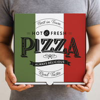 Precio de fábrica al por mayor de cartón corrugado, caja de entrega de pizza, cajas de cartón, logotipo personalizado, carpetas de pizza, pizza corrugada barata para alimentos