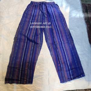 กางเกงฮาเร็มแบบลำลองของผู้หญิงชุดนอนผ้าฝ้ายหนาแบบผูกเชือกระบายอากาศได้ดีสำหรับฤดูร้อนขายส่ง - Product Image 1