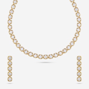 Collier en argent 92,5 avec diamant pour mariages 185724 - Product Image 1