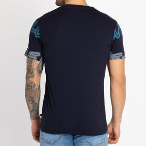 Meilleure qualité T-shirt pour hommes Couleur unique Léger et confortable Tissu tricoté 100% coton pour vêtements décontractés d'été - Product Image 3