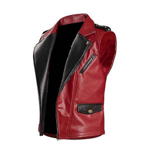 Tamaño personalizado y Color Hombres Chaleco de caza de cuero Nuevo diseño Estilo de moda Chaleco de caza de cuero - Product Image 2