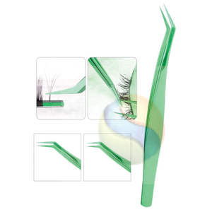 Pinzas para Pestañas de Volumen Premium, Logotipo Personalizado, Herramienta de Extensión de Pestañas de Acero Inoxidable de Alta Precisión, Pestañas de Volumen Profesional - Product Image 5