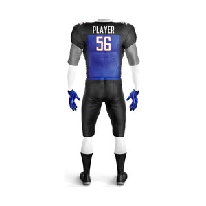 Tenues de football américain de haute qualité pour équipes, ensembles personnalisés avec protections sublimées, nouveau design de logo, respirantes, été, 100 % polyester - Product Image 5