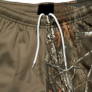 Shorts de rugby décontractés respirants 100 % polyester à séchage rapide, couleur unie, style hip-hop, avec étiquette personnalisée pour hommes et femmes - Product Image 3