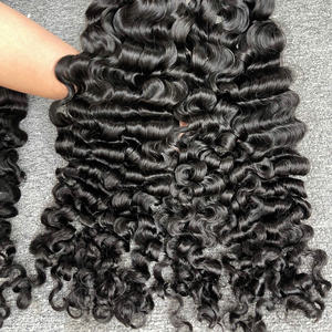 Cheveux bouclés birmans, cheveux naturels ondulés, Hairvietnam, meilleure qualité, vague profonde lâche, super vague, naturellement lisses, blond - Product Image 4