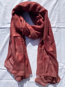 Écharpe unisexe en coton faite à la main, imprimé Om Mantra, étole, écharpe de plage - Product Image 6