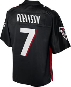 Maillot de football américain des Falcons d'Atlanta Robinson 7 noir, maillot de sport pour homme en polyester - Product Image 3