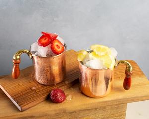 Tasse en cuivre pour tasse de Mule de boisson d'intérieur avec poignées en bois Design de haute finition Tasse d'accessoires de barre de dessus de Table - Product Image 3