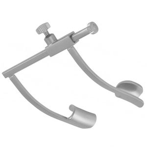Spéculum ophtalmique à vis réglable en acier inoxydable fenêtré Source d'alimentation manuelle Finition sable Lame gauche et droite - Product Image 4