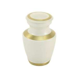 Urna de cremación de esmalte blanco, urnas para adultos de estilo americano para cenizas, Diseño Artesanal, urnas de cremación grandes y tarro para cenizas - Product Image 6