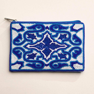 Monedero Bordado con Cuentas de Colores con Patrones, Monedero de Diseño con Cuentas Bordadas para Mujer - Product Image 4