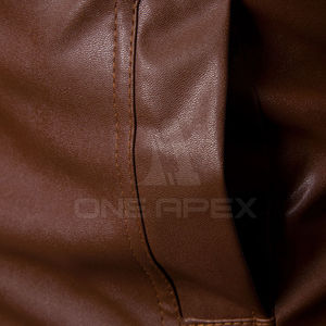 Gran oferta de chaquetas de cuero para hombre, cuello levantado de costilla de alta calidad, ropa de calle cómoda para invierno, chaqueta de cuero personalizable - Product Image 5