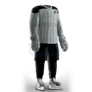 Fabricant pakistanais d'uniformes de hockey sur glace surdimensionnés, vêtements de sport pour adultes, impression de logo personnalisée, ensemble pour l'entraînement, 100% coton - Product Image 4